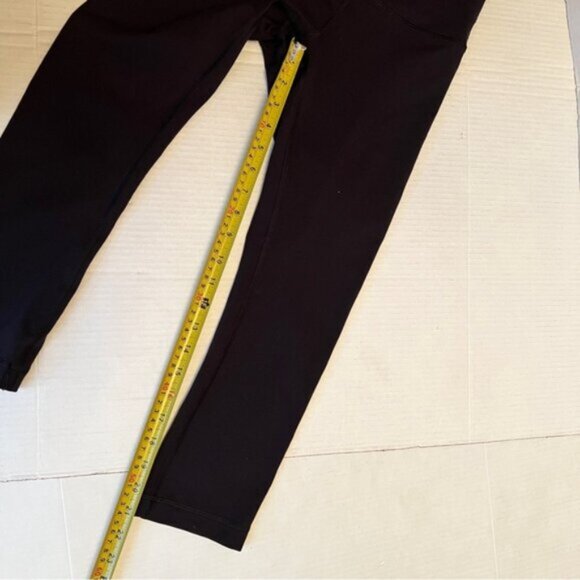 Lululemon  * Wunder Under Crop  pants leggins 21" Black EUC - Picture 5 of 12
